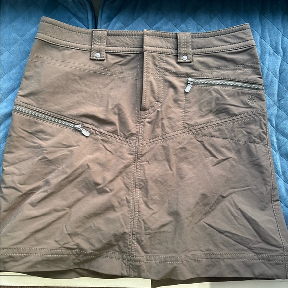 Athleta Tear Away B4 You Play Olive Green Skirt Size Medium - Picture 2 of 6